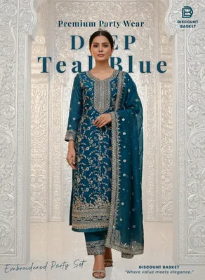 Premium Party Wear – Embroidery, Boaring & Stone Work Dress